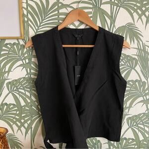 Joe’s Collection Sleeveless Wrap Blouse